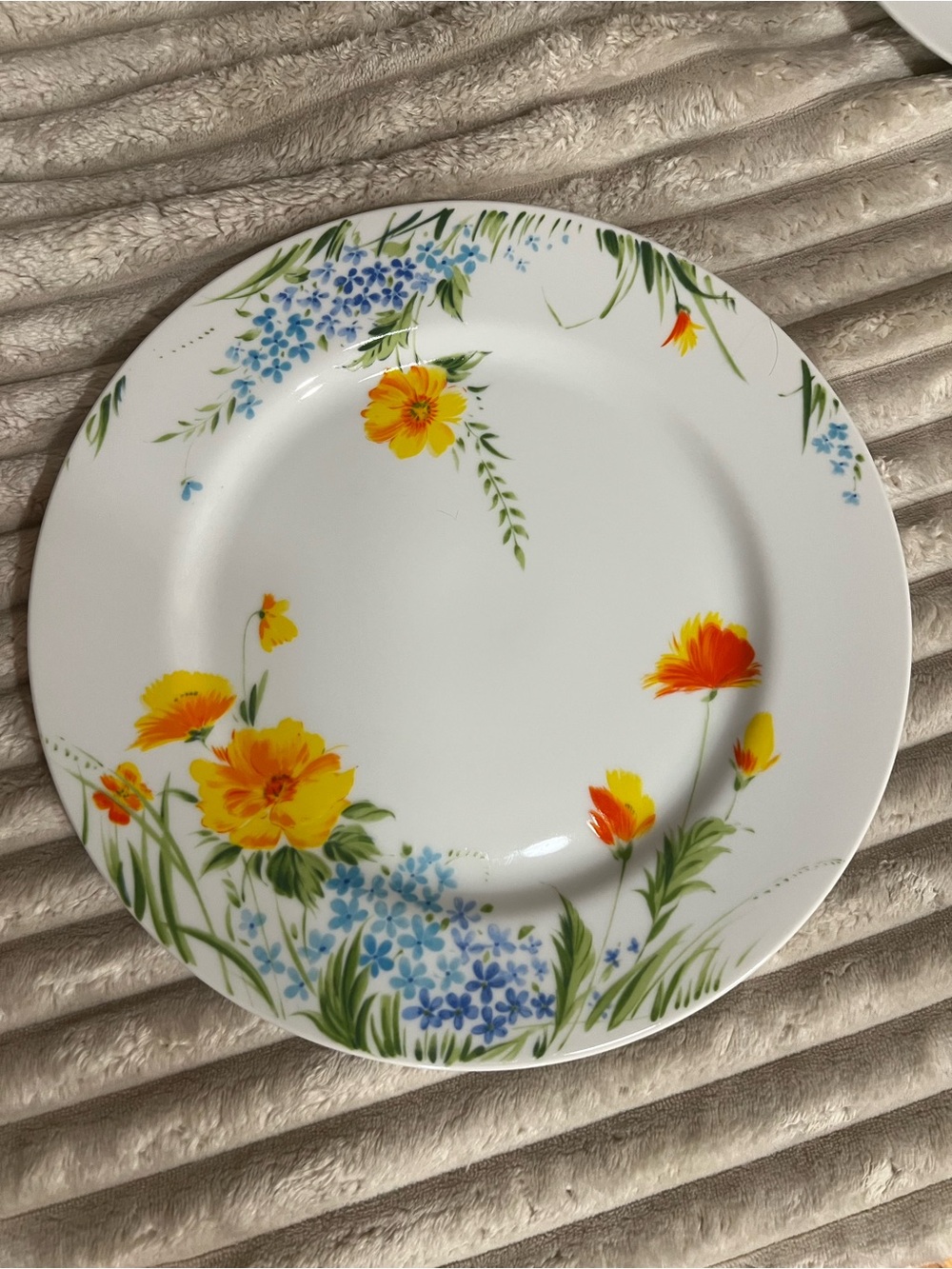 Imperial China Just Spring L5011 Japan Floral Dinner Plate White Multicolor